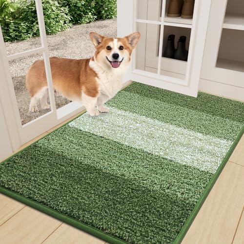 Smiry Dog Door Mat for Muddy Paws, Absorbs Moisture and Dirt, 36x24 Inches by Smiry