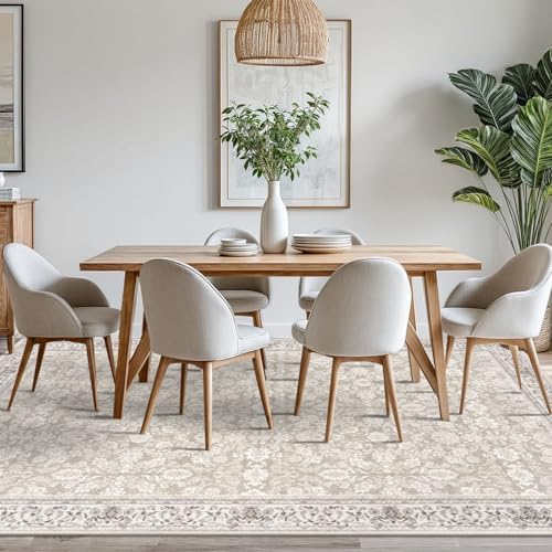 SIILOOM 8x10 Washable Area Rug, Non Slip Large Rug - Image 3