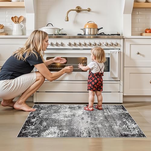 2x4 Washable Runner Rug – Non-Slip Small Throw Rug - Image 3