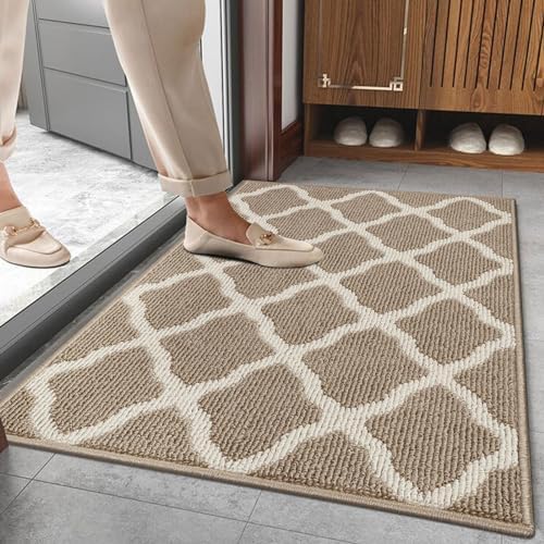 SHACOS Door Mats 24"x36" Indoor Washable Doormats Non Slip Rubber Backing by SHACOS