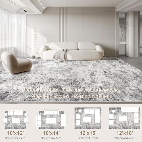 UERMEI 10x12 Area Rug Living Room Rugs - Image 3