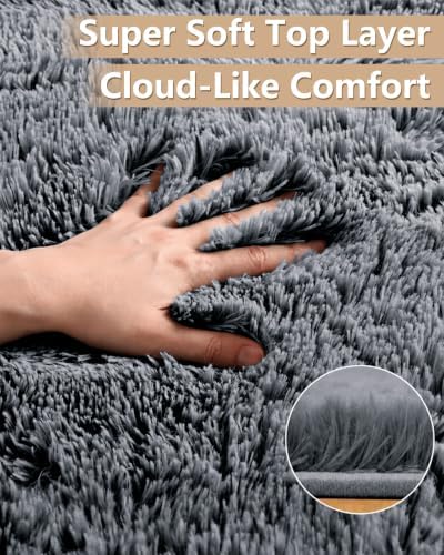 Smiry Area Rugs for Living Room Bedroom 2x8 ft, Fluffy Washable Carpet - Image 2