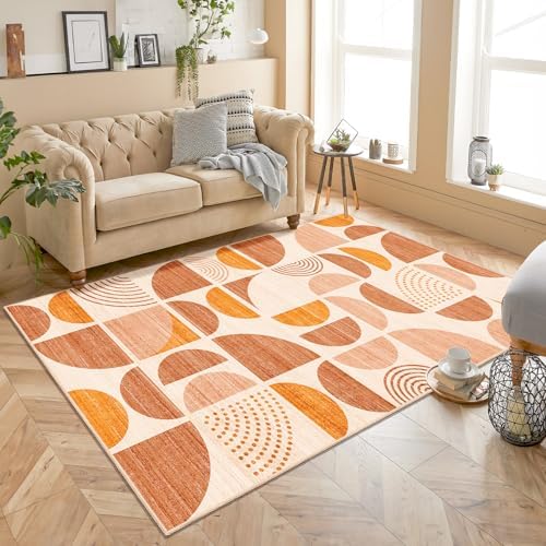MUJOO Boho Rug Washable, 4x6.5 Area Rugs - Image 2