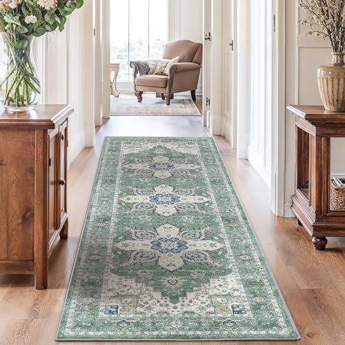 Amada 2'6"x8' Washable Runner Rug by AMADAHOMEFURNISHING