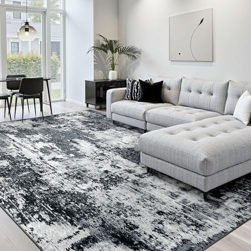 RELEANY Washable 5'x8' Abstract Area Rug - Image 2