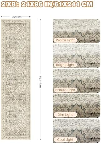 Runner Rug 2x8 Runners for Hallways Washable Rugs - Image 2