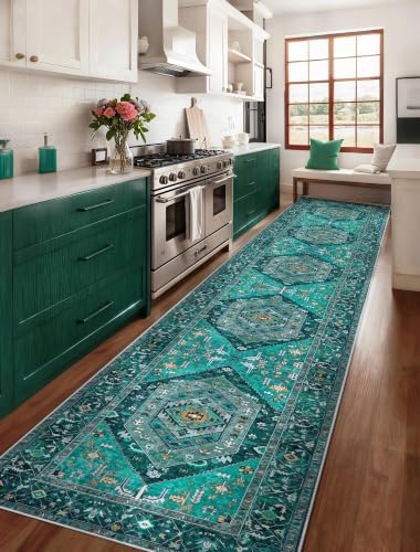 SERISSA 2'6"x14' Washable Non Slip Boho Runner Rug - Image 2