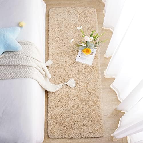 Chicrug Soft Runner Rug for Bedroom Living Room Plush Fluffy Rug 2x10 - Image 4