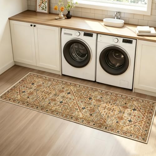 Joydeco Washable 2x5 Hallway Runner Rug Vintage - Image 2