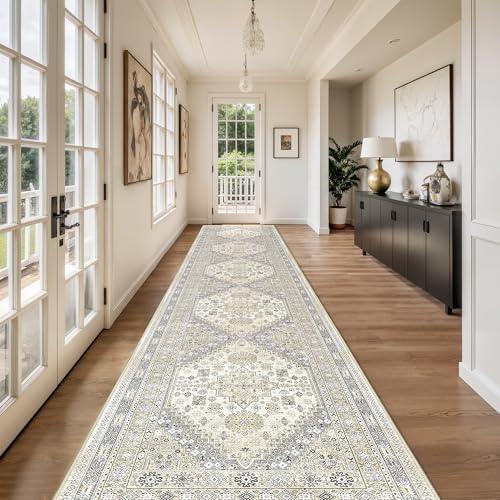 Washable Runner Rug 2.5x14, Long Kitchen Rugs Non-Slip by Restydon