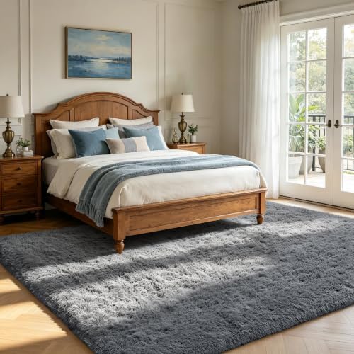 Shag Area Rugs for Bedroom Living Room, 8X10 Ultra Soft Fluffy Area Rugs for - Image 3