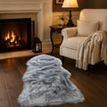 EasyJoy Faux Sheepskin Rug, Fluffy Faux Fur Rug, Ultra Soft Shag Area Rug by EasyJoy