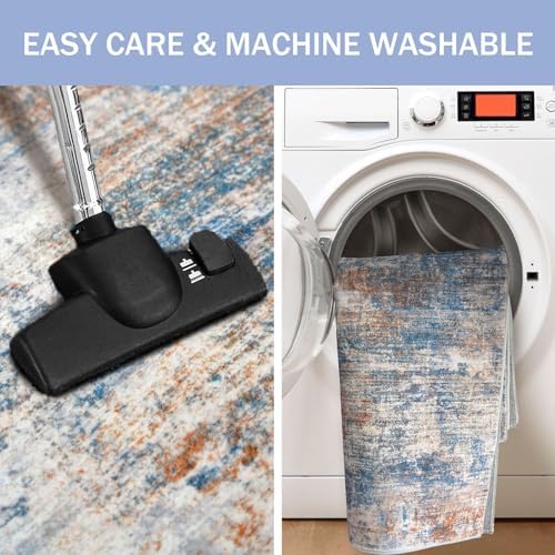 IOHOUZE Abstract Runner Rug 2x10 Ft Washable Runners - Image 4