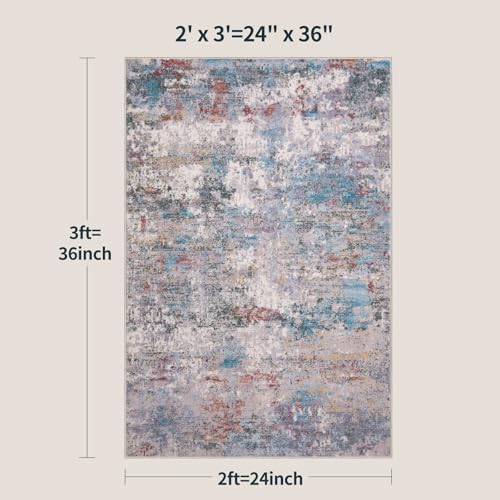 Tangsoo Abstract 2x3 Washable Rugs - Image 2