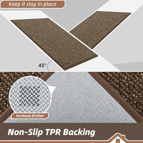 BEQHAUSE Dirt Trapper Door Mat 20" x 48", Non-Slip Washable Doormats - Image 6