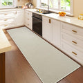 YDKGL Kitchen Runner Rug Mat Non Slip Hallway Runner Washable Beige 2x6 ft by YDKGL