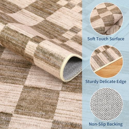 GarveeHome 2x10 Checkered Kitchen Runner Rug - Image 6