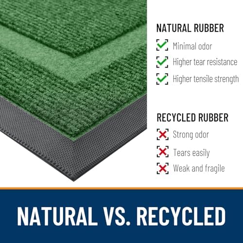 OLANLY Front Door Mat Outside 71x30, All-Season Heavy-Duty Rubber Doormat - Image 4