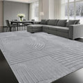 Grey Solid Area Rug 8x10, Large Washable Soft Rugs by MATIIUICarpet