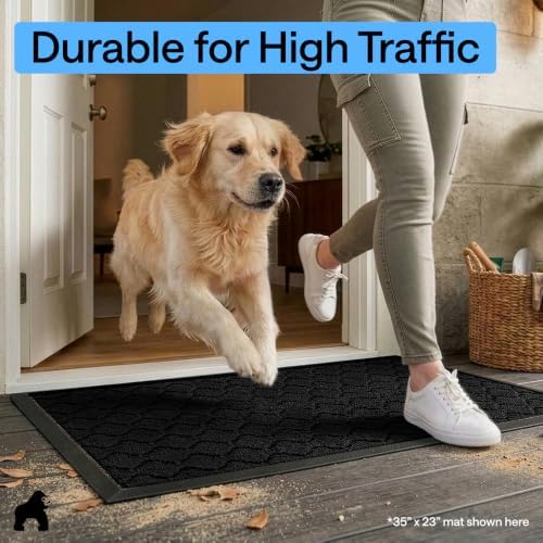 GORILLA GRIP WeatherMAX Door Mat, Indoor Outdoor - Image 6