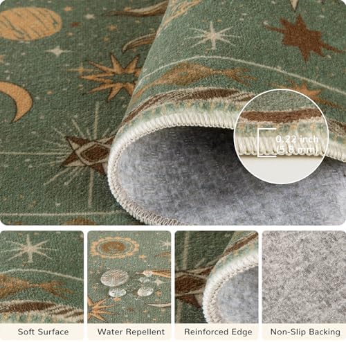 Vacuum-Friendly, 9x12 Washable Area Rug - Image 3