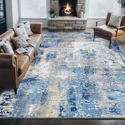Area Rug 8x10 Washable Rugs Modern Abstract Area Rug Soft Non-Slip Non-Shedding - Image 6