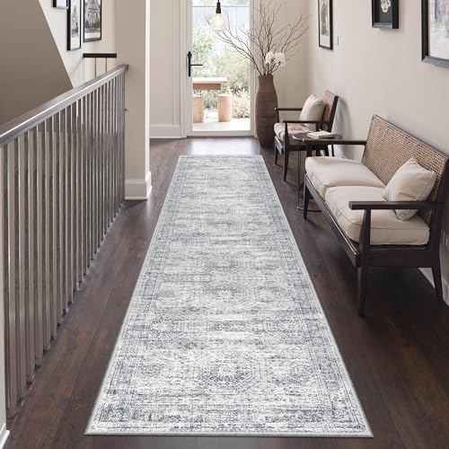 2x8 Runner Rug Non Slip, Washable Hallway Runner Rug by Restydon