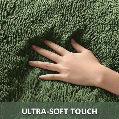 Ophanie Gray Green Grass Area Rugs - Image 2