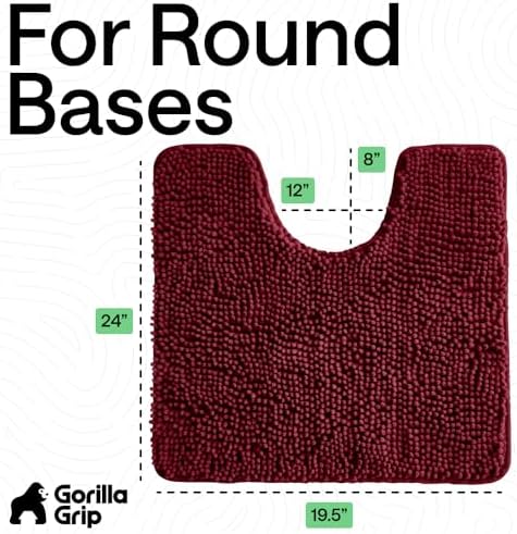 GORILLA GRIP Chenille Bath Rug Mat - Image 2