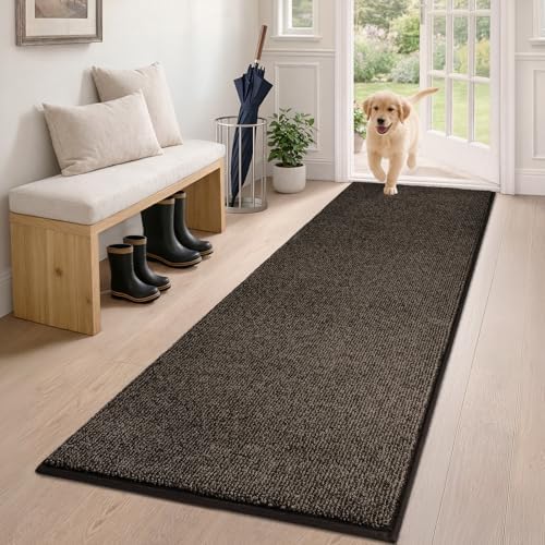 PURRUGS Hallway Runner Rug, Heathered Brown by PURRUGS