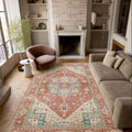 Machine Washable Rugs for Living Room: 5x7 Area Rugs for Bedroom by NoiFamo