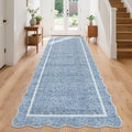 GarveeHome Scalloped Washable Kitchen Runner Rug 2x8 Non Slip by GarveeHome