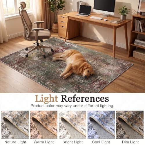 Runner Rug 2x3, Water & Stain Resistant Non Slip Long Mat, Low Pile Pet - Image 4
