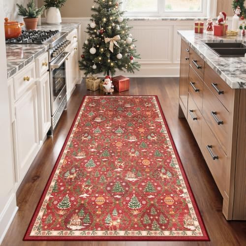 Madane Christmas Washable Kitchen Runner Rug 3x6 - Image 3