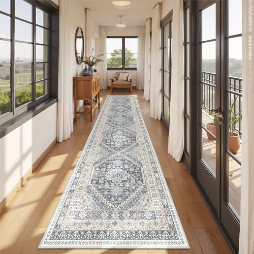 Runners for Hallway 12ft, Non-Slip Long Bathroom Rugs by Restydon