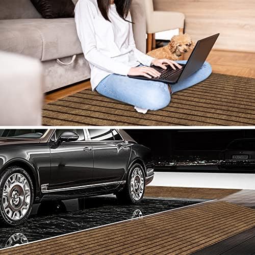 2' x 68' Runner Rugs with Rubber Backing, Indoor Outdoor Utility Carpet Runner - Image 6