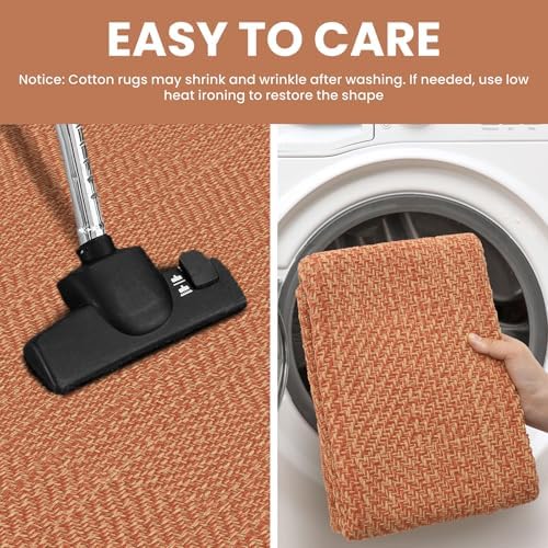 IOHOUZE Washable Runner Rug 2x8 Non Slip Rubber Backed Hallway Runner Entryway - Image 5