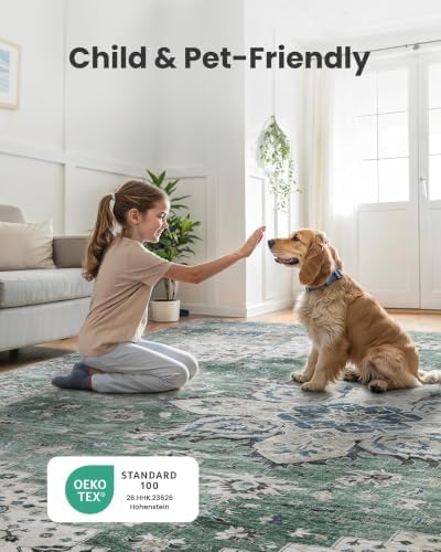 Amada Large 9x12 Washable Area Rug - Image 3