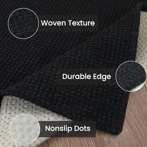 IOHOUZE Washable Runner Rug 2.6x8 Non Slip Rubber Backed Wide Hallway Runner - Image 6