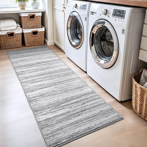 Chicrug 2x6 Grey Washable Runner Rug - Image 6