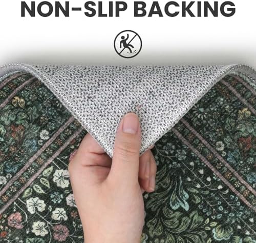 SIILOOM 3x5 Washable Area Rug Non Slip Door Mat Indoor - Image 6