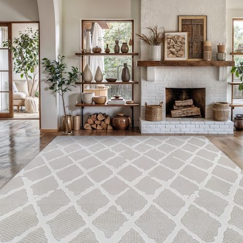 Modern Indoor Rug Diamond 6x9 Area Rugs - Image 7