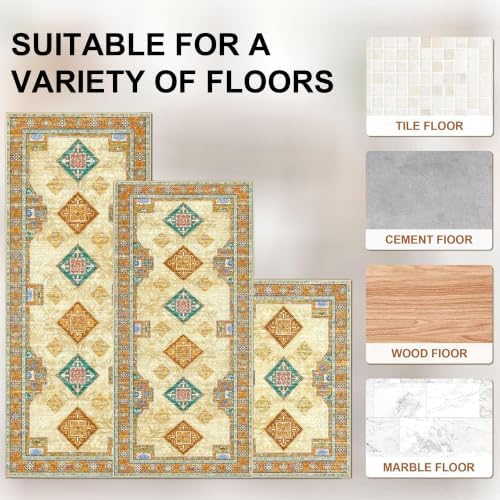 Kitchen Rugs Sets of 3 Non Slip Washable Kitchen Mats - Image 5