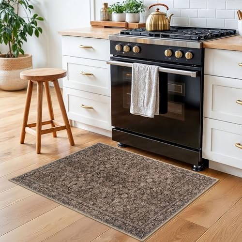 SIILOOM 2x3 Small Washable Area Rug Entryway Door Mat Indoor Kitchen Runner - Image 4