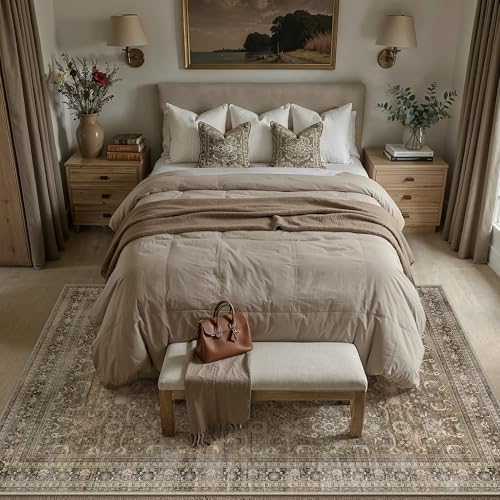 HUGEAR 5x7 Washable Area Rug for Living Room - Image 2