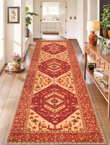 SERISSA 2'6"x10' Washable Non Slip Boho Runner Rug by SERISSAHomeDecorCollection