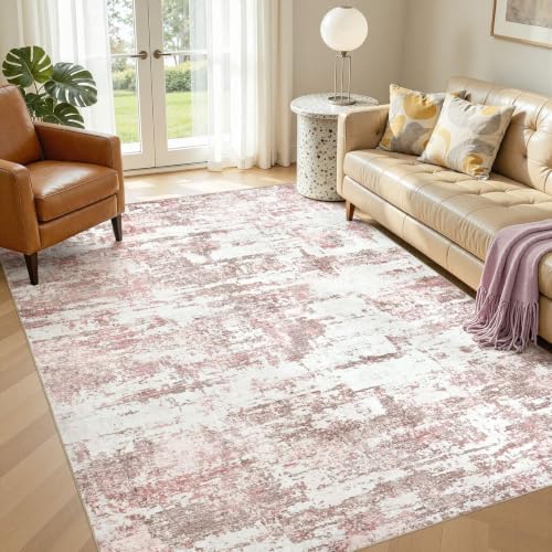 5x8 Area Rugs Abstract Washable Living Room Rug by JessibouAreaRug