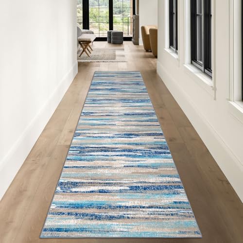 Lansny Abstract 3x10 Runner Rug Washable Runners - Image 2