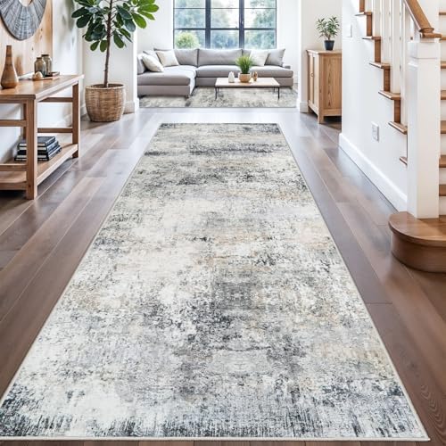 3x10 Runner Rug Hallway Washable: Abstract Rugs - Image 3