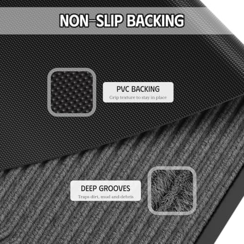 Front Door Mat, Non-Slip Heavy Duty Indoor Outdoor Doormat - Image 5